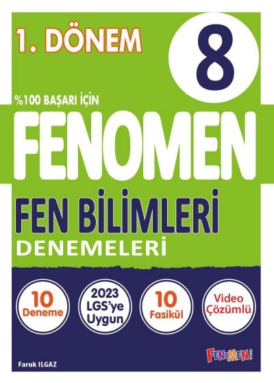 Fenomen 8 Sınıf Fen Bilimleri 1 Dönem Denemeleri 10 DENEME