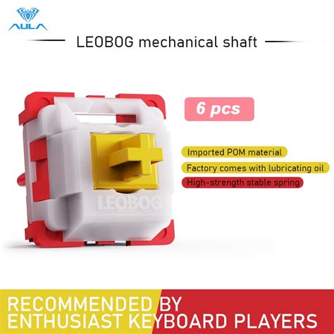 AULA LEOBOG Mechanical Axis DIY Axis Linear Flexible Switch Hot Swap POM Material For Mechanical