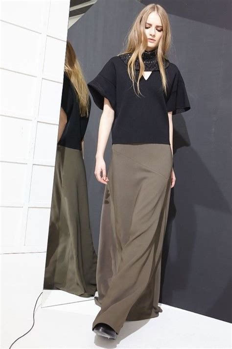 Nude осень зима 2015 2016 Fashion Maxi skirt Maxi