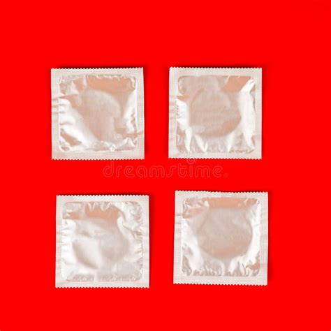 Condom On Red Background Safe Sex Concept Stock Photo Image Of Condom Education 140182184