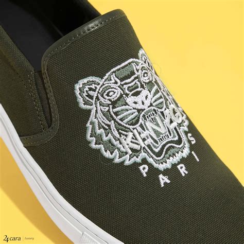 Kenzo K Skate Tiger Canvas Slip On