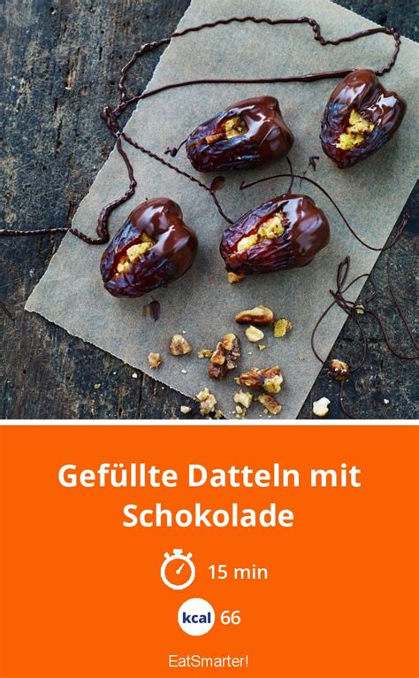 Gefüllte Datteln mit Schokolade Rezept EAT SMARTER