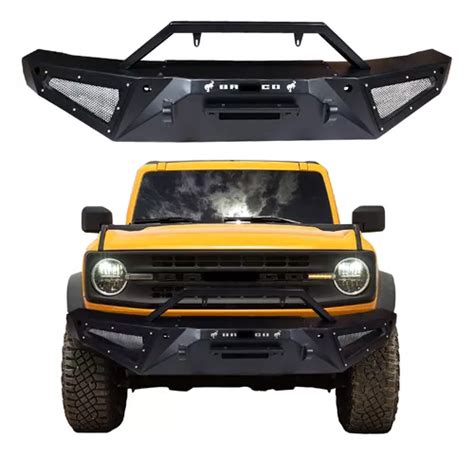 Defensa Bumper Delantera Bronco 2021 2022 2023 2024 Acero