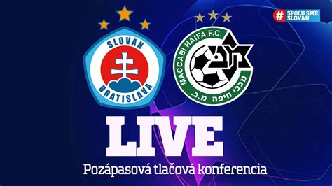 Live Poz Pasov Tla Ov Konferencia K Slovan Bratislava Maccabi