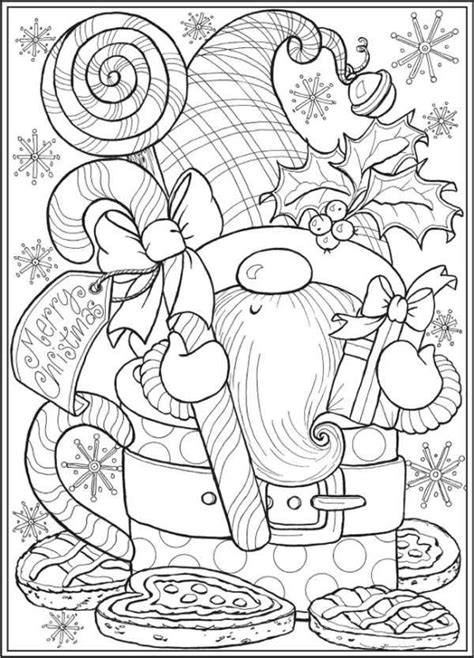 6 FREE Christmas Gnomes Coloring Pages Nel 2024 Disegni Da Colorare