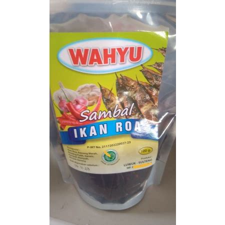 Jual Sambal Ikan Rowa Wahyu Khas Luwuk Banggai Shopee Indonesia