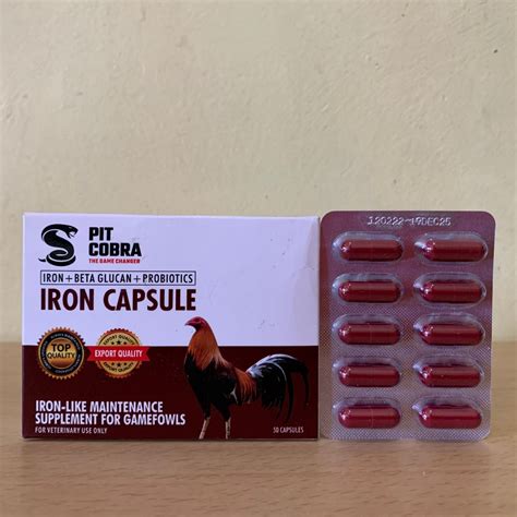 Pit Cobra Iron Capsules Iron Beta Glucan Probiotics Shopee