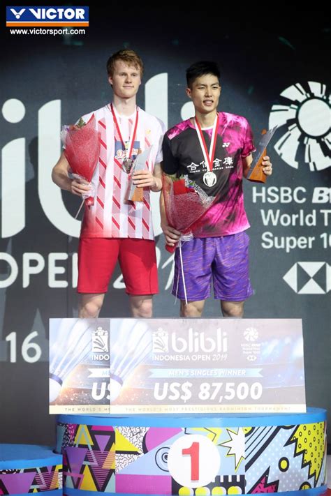 Tunggal Putra Denmark Anders Antonsen Runner Up Indonesia Open 2019