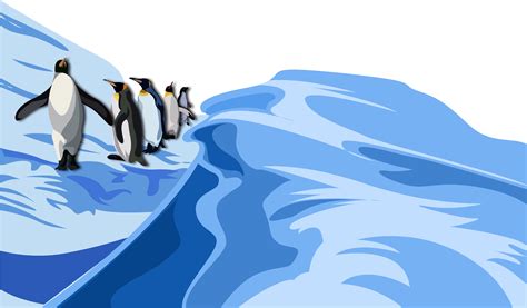 Penguins In South Pole Cartoon Clipart Full Size Clipart 4144841