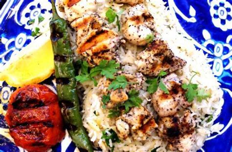 Sumac Chicken Shish Kebabs And Turkish Rice Pilaf W Orzo Recipe Petitchef