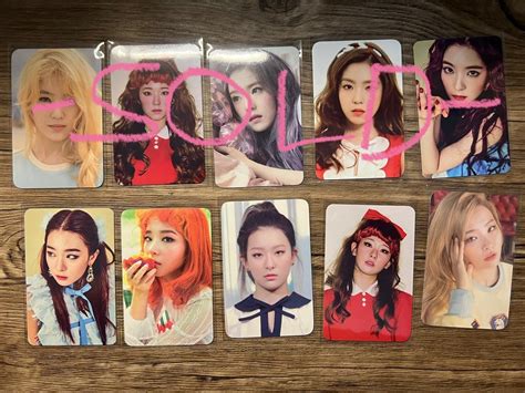 Wts Lfb Red Velvet Th Anniversary Repackaged Photocard Set Irene