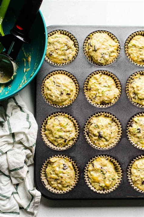 Healthy Banana Zucchini Muffins