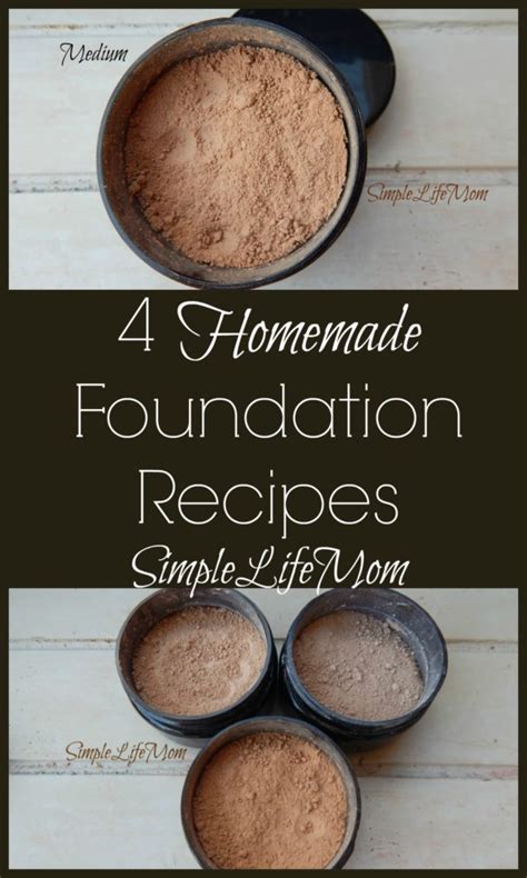 Homemade Foundation Recipes