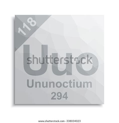 Ununoctium Element Periodic Table Stock Vector (Royalty Free) 338034023 ...