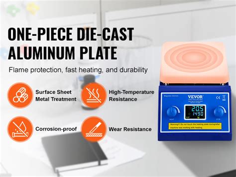 VEVOR Magnetic Stirrer Hot Plate Max F C RPM Hot Plate With Magnetic Stirrer