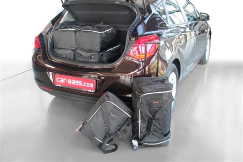 Pack de 6 sacs de voyage sur mesure pour Opel Astra J de 2009 à 2015