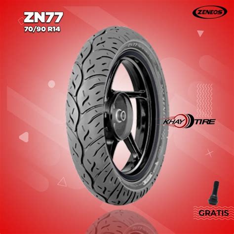 Jual Ban Motor Matic ZENEOS ZN77 70 90 Ring 14 Tubeless Di Lapak