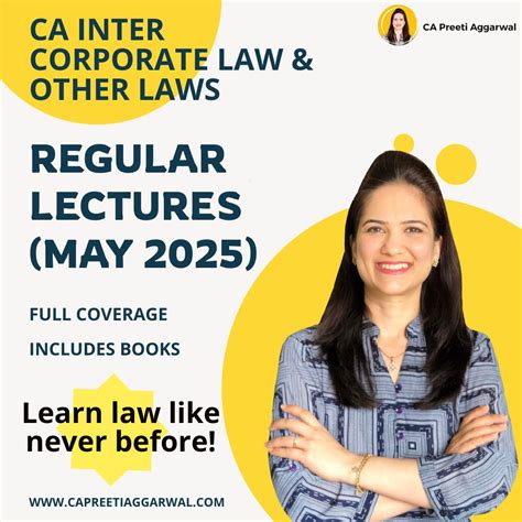 CA Inter Law Full Course May 2025 New Syllabus Regular Batch CA