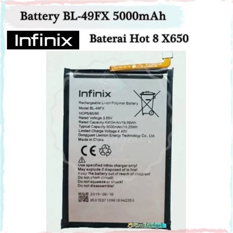 INFINIX Battery BL FX Baterai Hot X MAh BL FX Original Lazada Indonesia