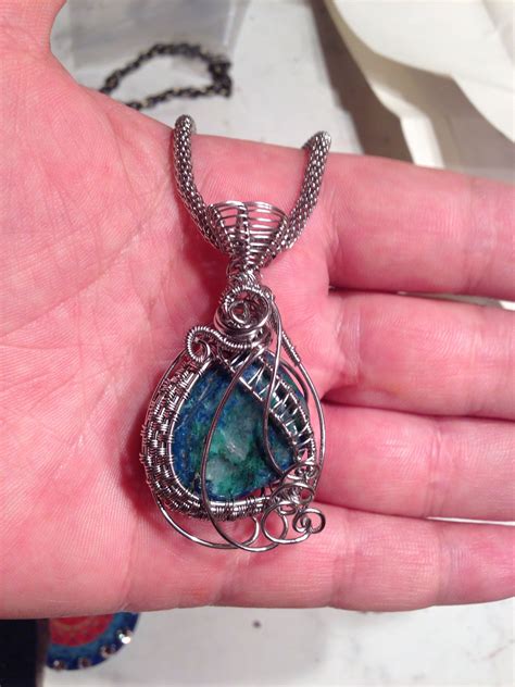 Wire Wrapped Stone By Zojani Wire Necklace Wire Wrapping Stones