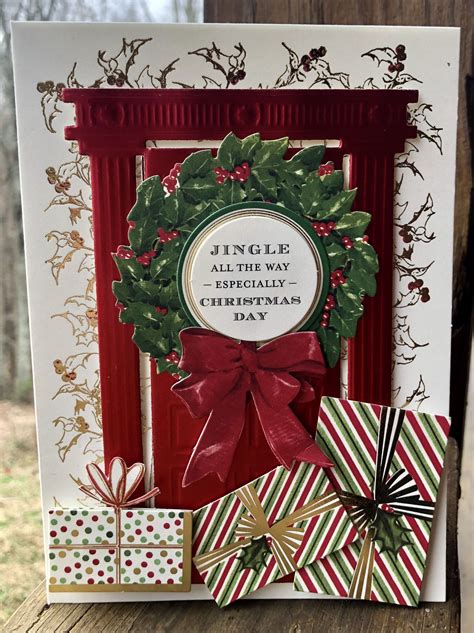 Pin On Anna Griffin Wreathdoor Die Christmas Cards