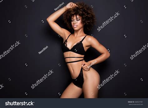 African American Woman Posing Lingerie Images Browse 3 205 Stock
