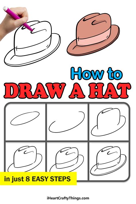 Hat Drawing How To Draw A Hat Step By Step