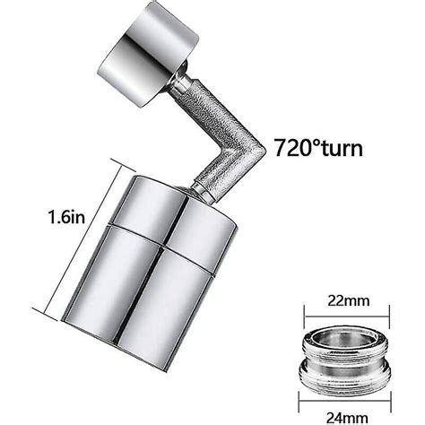 Faucet With Universal Splash Filter 720 Swivel Wide Angle Aerator