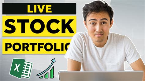 Build A Stock Portfolio With Live Stock Data On Excel Youtube