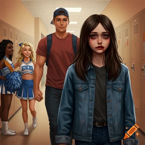 Brunette Girl And Athletic Boy With Cheerleader Holding Hands On Craiyon