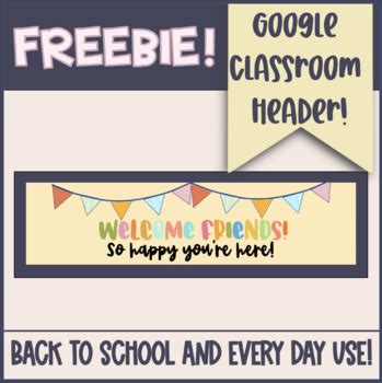 FREEBIE! Google Classroom Header! by Theellteacher | TPT