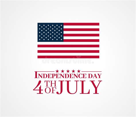 4 De Julho Dia Da Independência Eua Vetor De Estados Unidos Da América