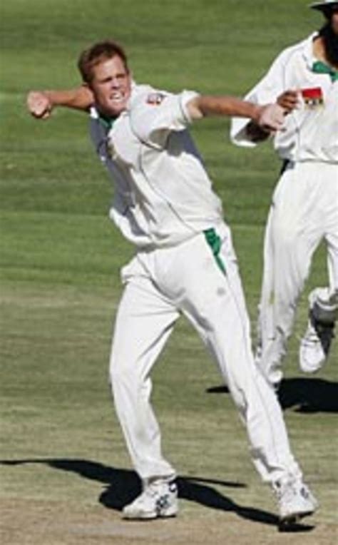 Shaun Pollock celebrates dismissing Robert Key | ESPNcricinfo.com
