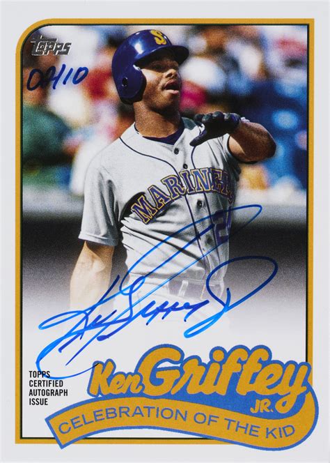 Best Ken Griffey Jr Celebration Of The Kid Cards Topps Ripped