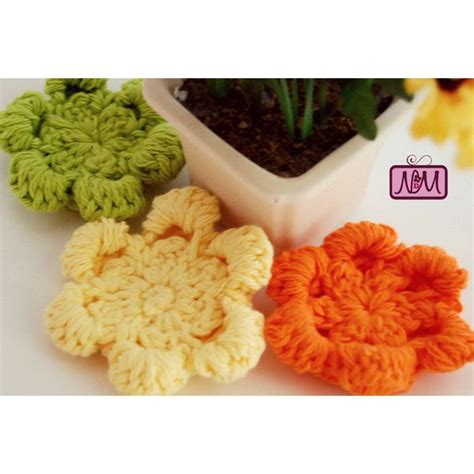 Crochet Wash Cloth And Flower Face Scrubbie Set