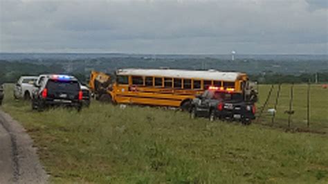 Norman School Bus Involved In Rollover Crash In Lampasas Texas