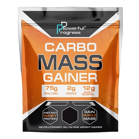 Гейнер Carbo Mass Gainer, 2 кг Лесной орех Powerful Progress 000289198 ...