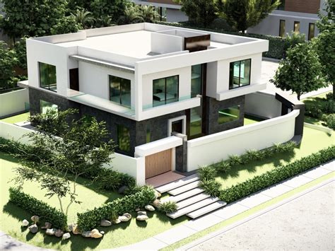 D Architectural Floor Plan Modeling Interior And Exterior Renderings