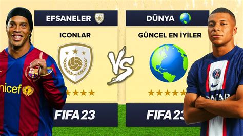 Efsaneler Takimi Vs GÜncel En İyİ Takim Fifa 23 Karİyer Modu All