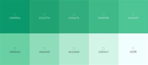 Paleta De Colores Verde Menta Hex Color Palette Hex Colors Color