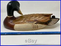 Large Carved Wood Mallard Duck Decoy By Big Sky Carvers Of Montana