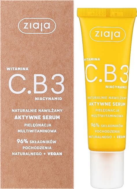 Active Face Serum Ziaja Vitamin C B3 Niacinamide Makeup Uk