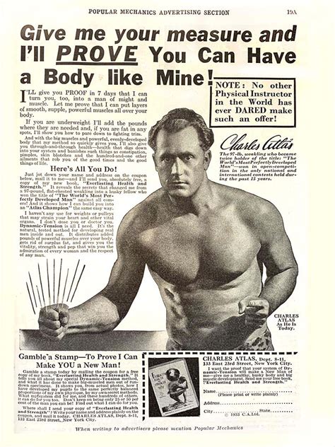 Charles Atlas The Worlds Most Perfectly Developed Man” Printers Devil