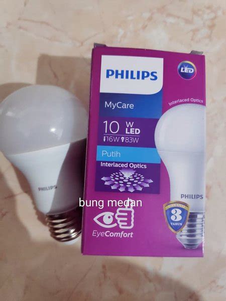 Jual LAMPU LED BULB MYCARE 10W 10 WATT PHILIPS PUTIH DAN KUNING