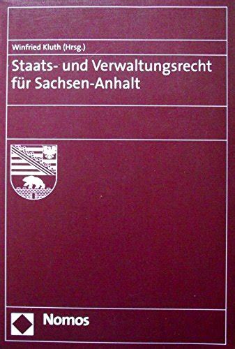 Amazon Co Jp Staats Und Verwaltungsrecht Fuer Sachsen Anhalt