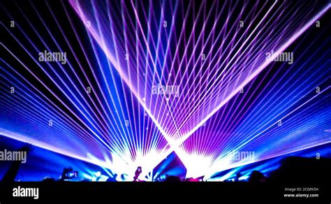 Bright and colorful laser rays Stock Photo - Alamy