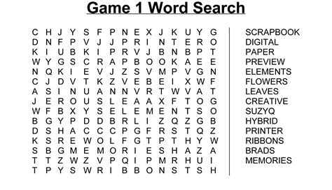 Create A Word Search Free Printable