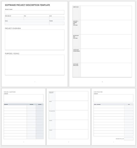 Free Project Description Templates Smartsheet