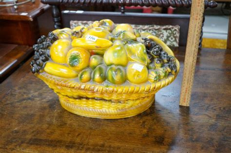 Sold Price Large Early C20th Plaster Basket Of Fruit 40 Cm Wide Invalid Date Aedt