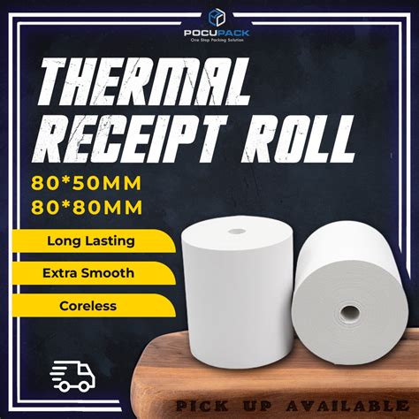 Coreless Mm X Mm Mm X Mm Thermal Receipt Paper Roll Resit